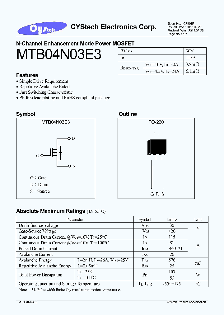 MTB04N03E3_8056093.PDF Datasheet