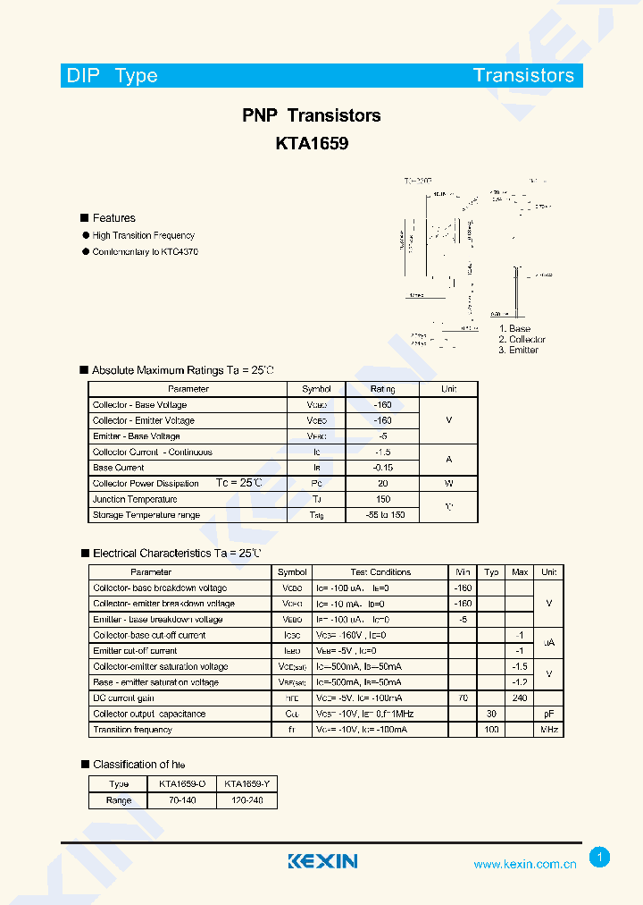 KTA1659-Y_8056484.PDF Datasheet