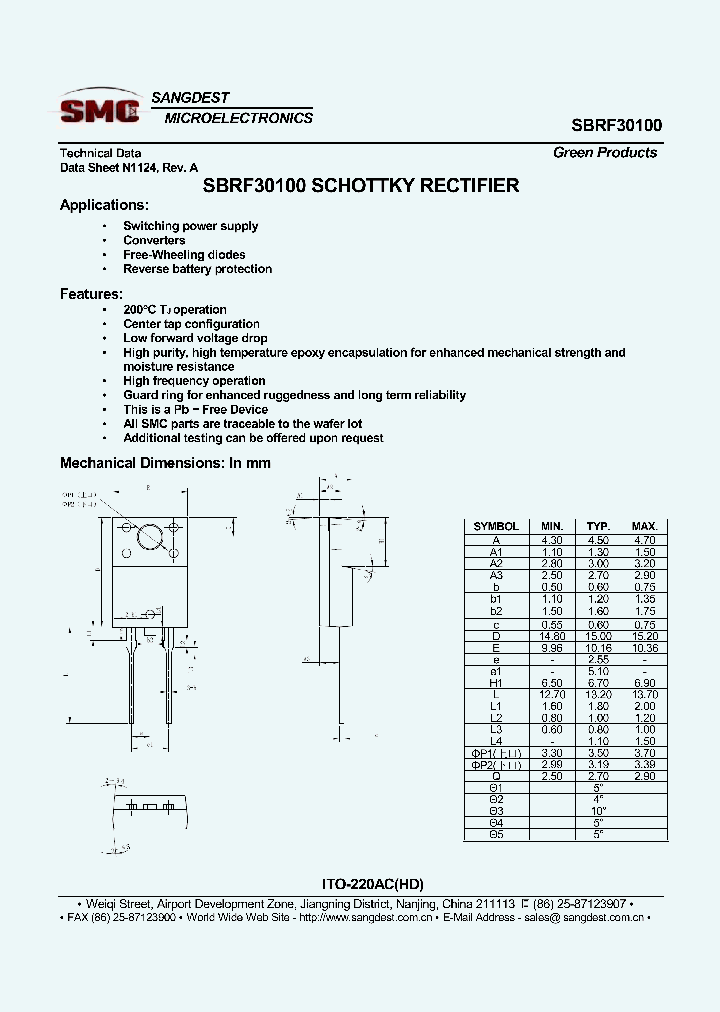 SBRF30100_8070888.PDF Datasheet