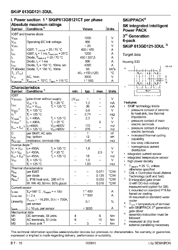 SKIIP613GD121-3DLW_8076745.PDF Datasheet