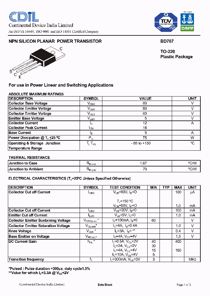 BD707_8079770.PDF Datasheet