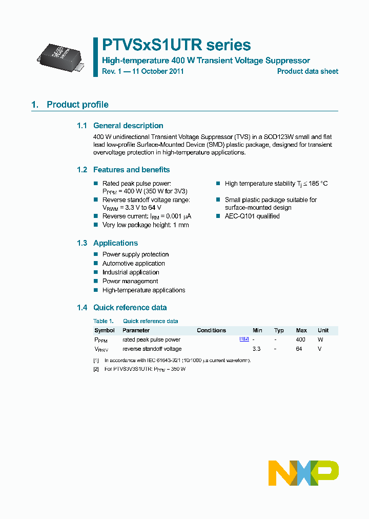 PTVS3V3S1UTR_8081996.PDF Datasheet