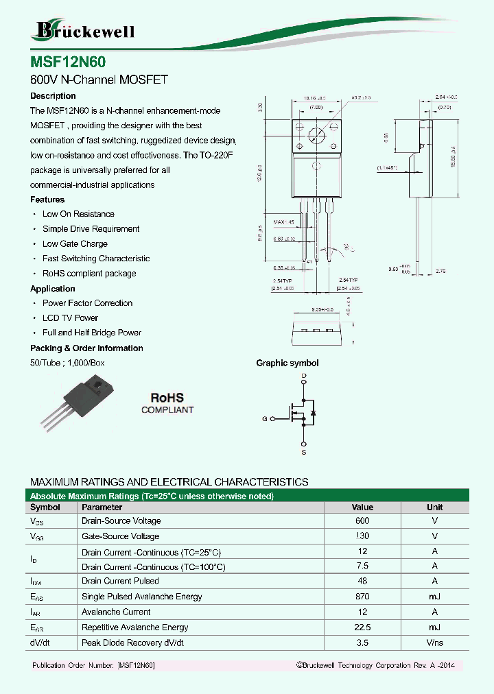 MSF12N60_8083869.PDF Datasheet