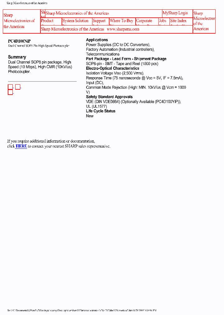 PC4D100NIP_8101258.PDF Datasheet