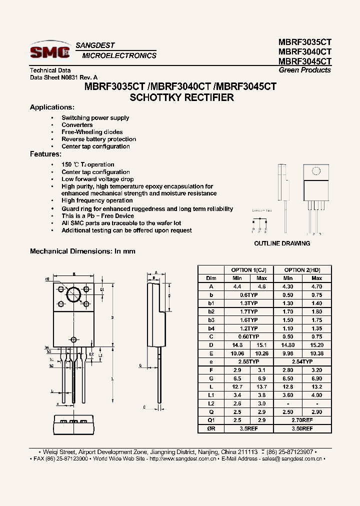 MBRF3045CT_8102191.PDF Datasheet