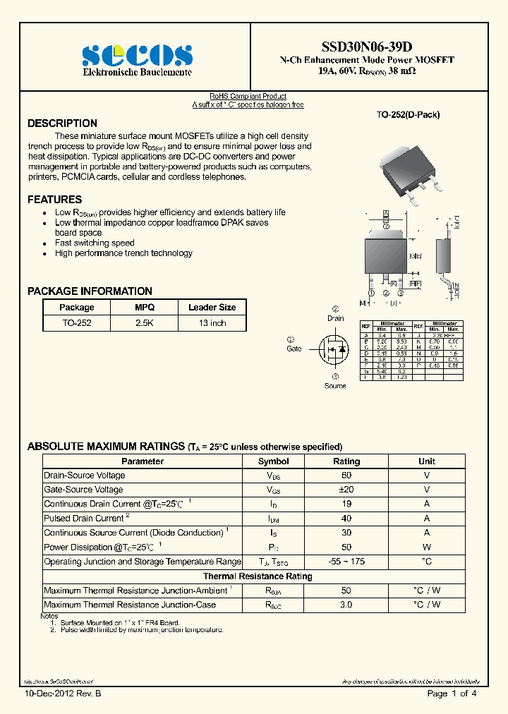 SSD30N06-15_8112452.PDF Datasheet