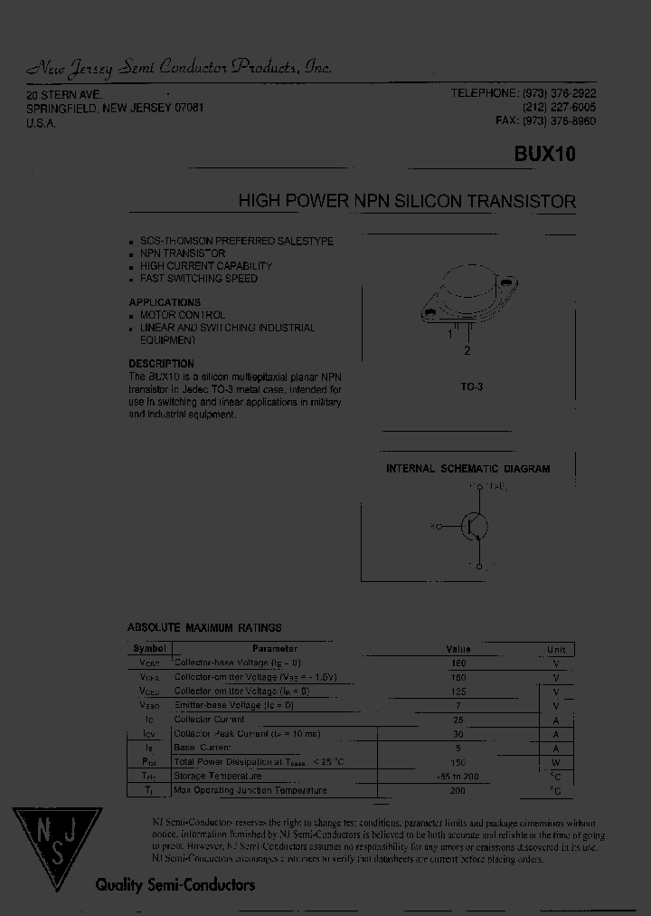 BUX10_8120820.PDF Datasheet
