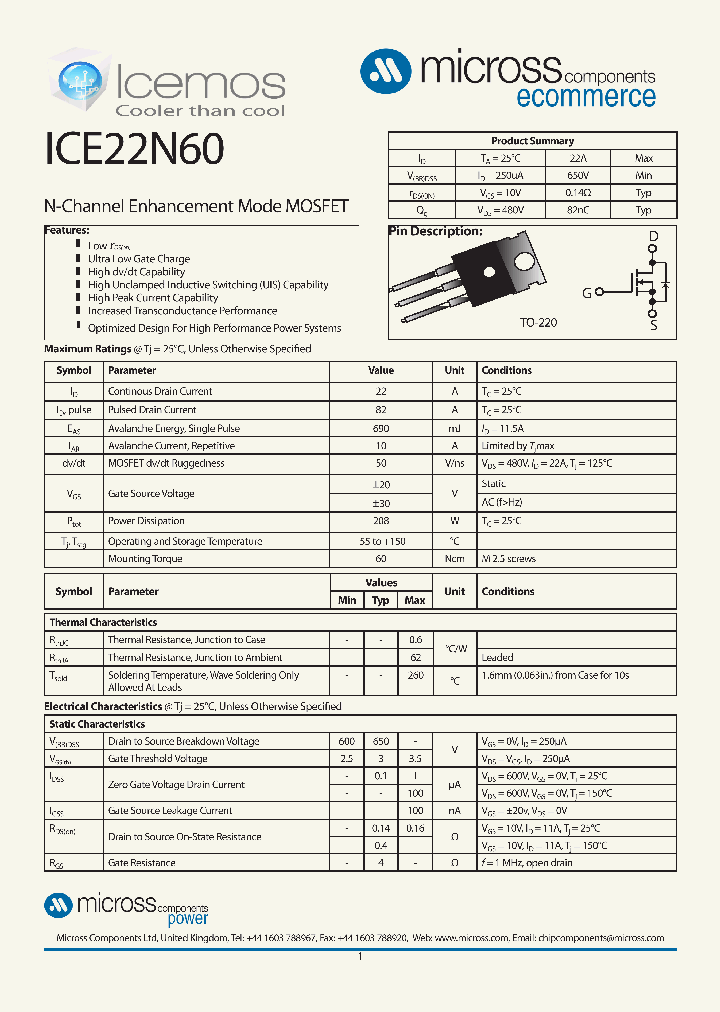 ICE22N60_8126036.PDF Datasheet