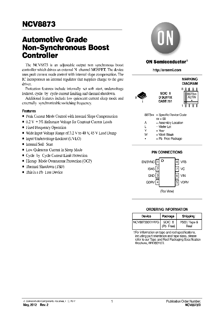 NCV8873_8128342.PDF Datasheet