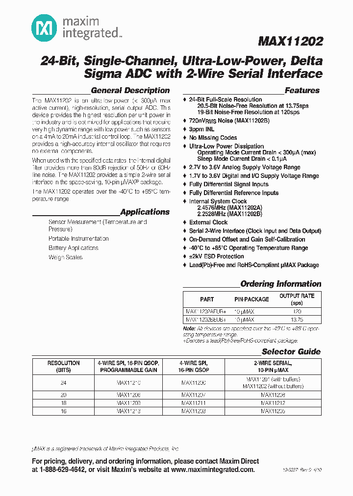 MAX11202AEUB_8150017.PDF Datasheet