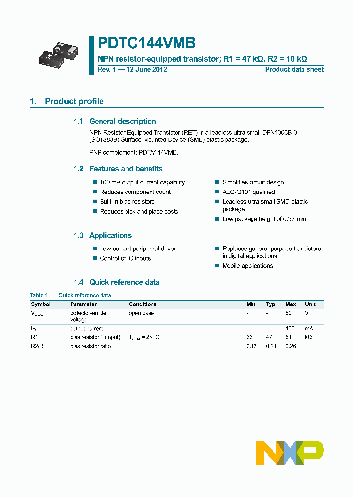 PDTC144VMB_8153586.PDF Datasheet