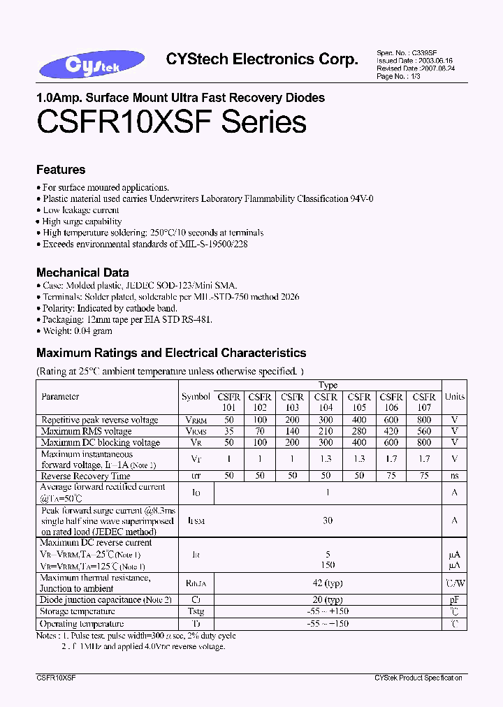 CSFR102_8154913.PDF Datasheet
