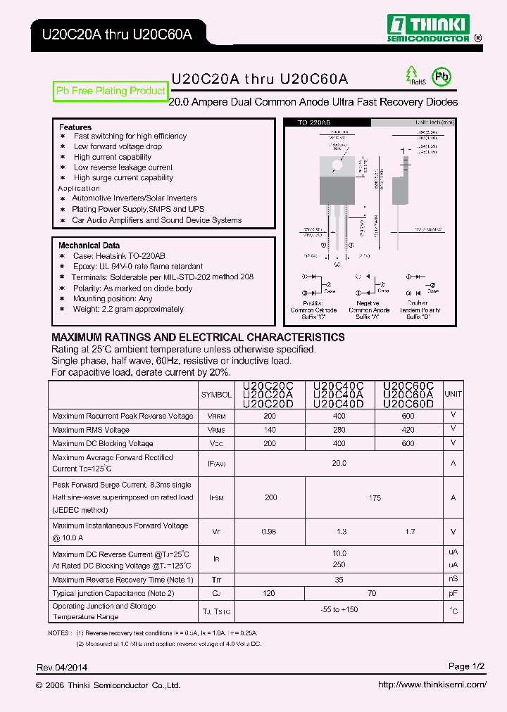 U20C40A_8157928.PDF Datasheet
