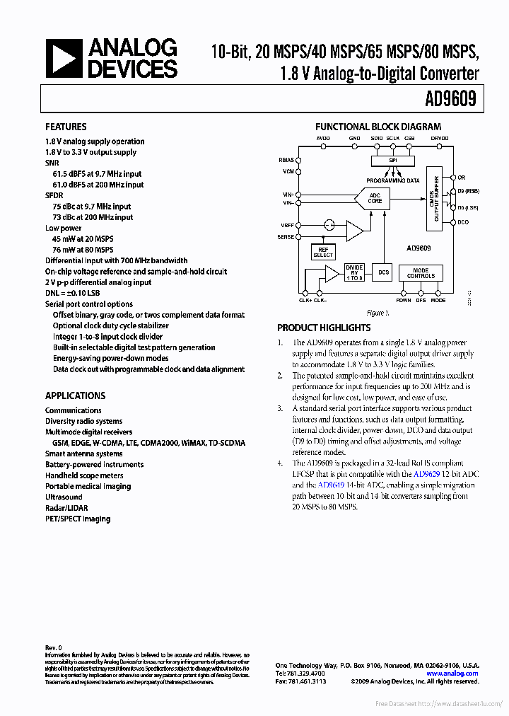 AD9609_7826199.PDF Datasheet