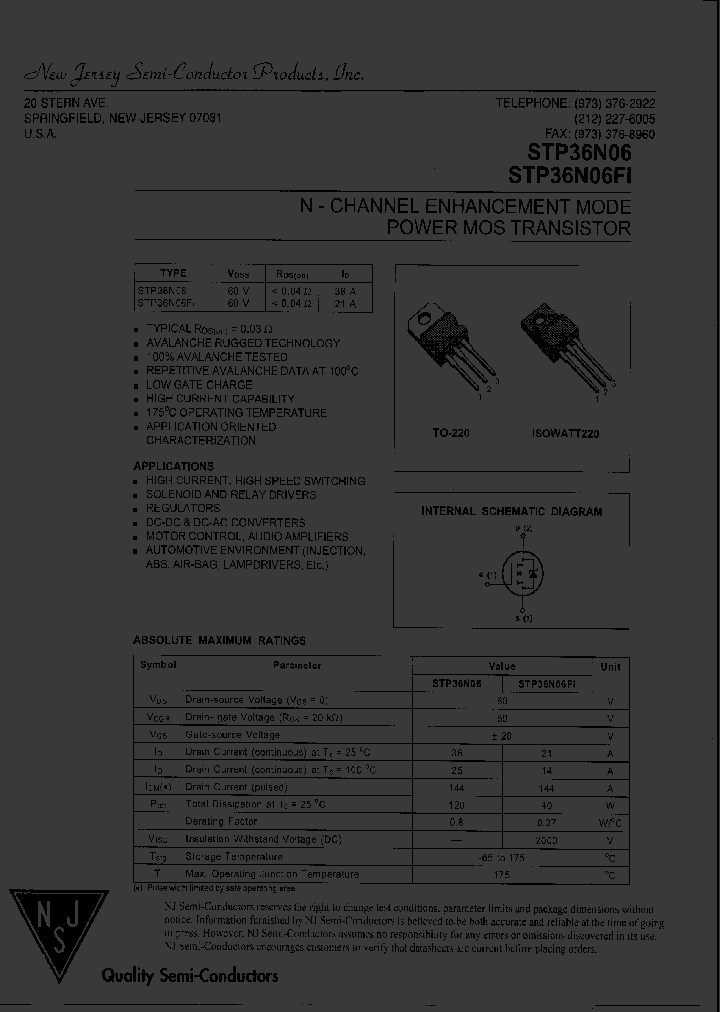 STP36N06FI_8164830.PDF Datasheet