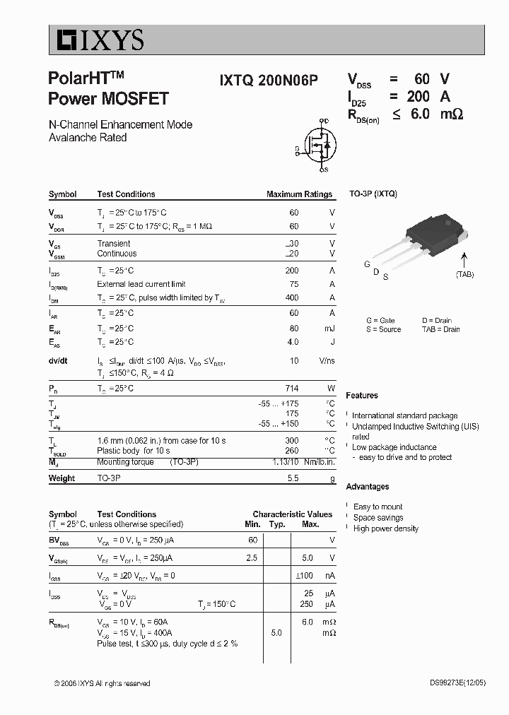 IXTQ200N06P_8168613.PDF Datasheet