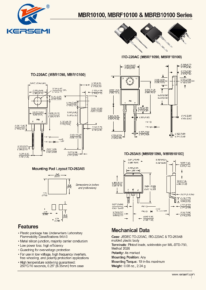 MBR10100_8171948.PDF Datasheet