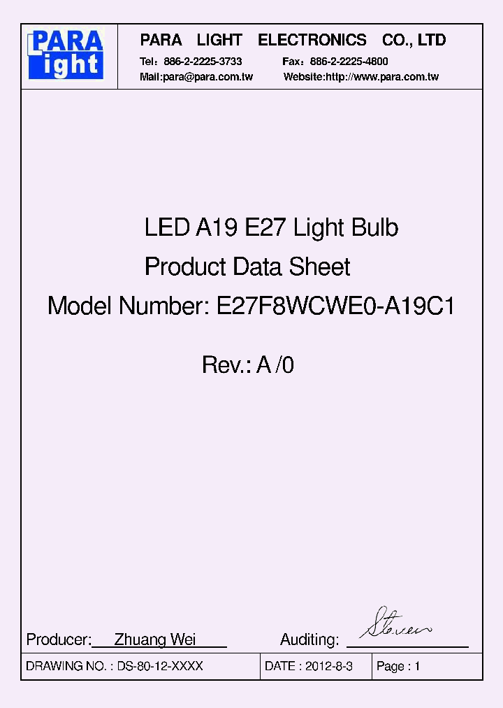 E27F8WCWE0-A19C1_8176037.PDF Datasheet