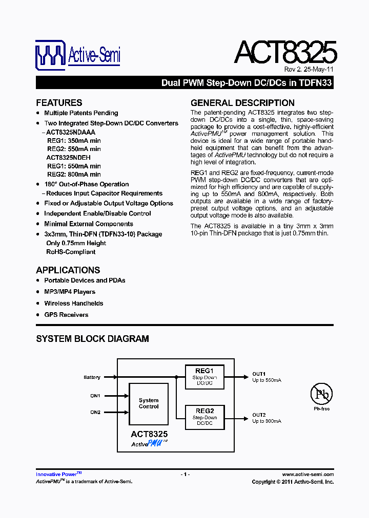 ACT8325-11_8176422.PDF Datasheet