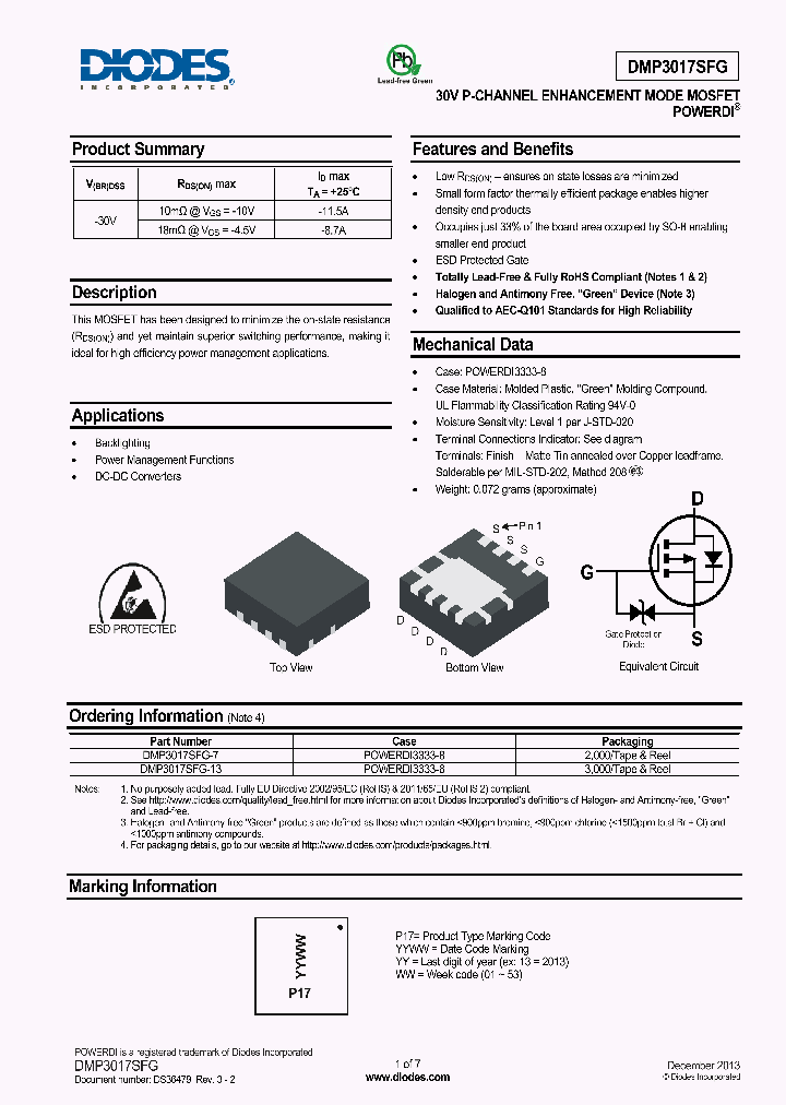 DMP3017SFG-7_8179608.PDF Datasheet