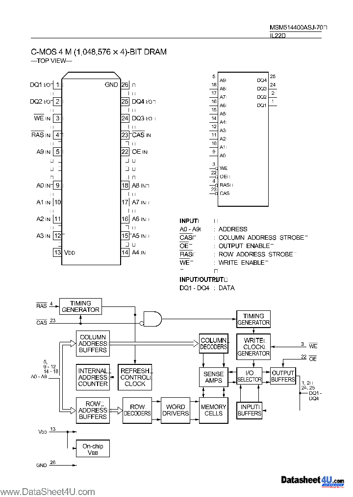 MSM514400ASJ-70_7827809.PDF Datasheet