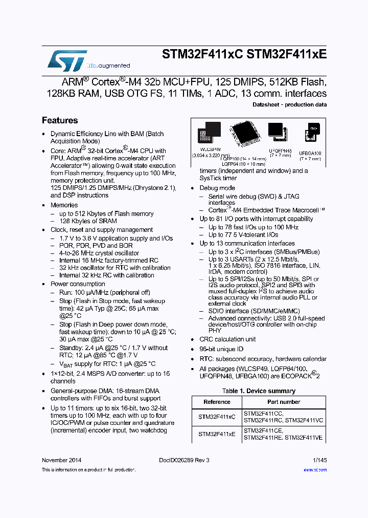 STM32F411VE_8179688.PDF Datasheet