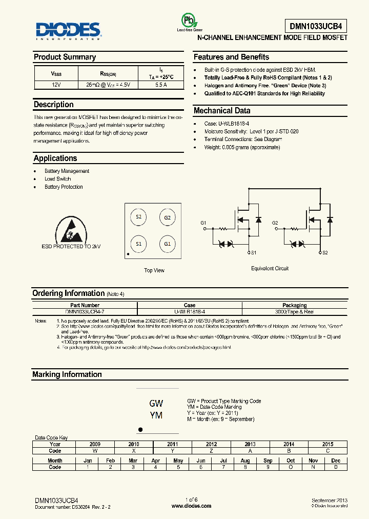 DMN1033UCB4-15_8181507.PDF Datasheet