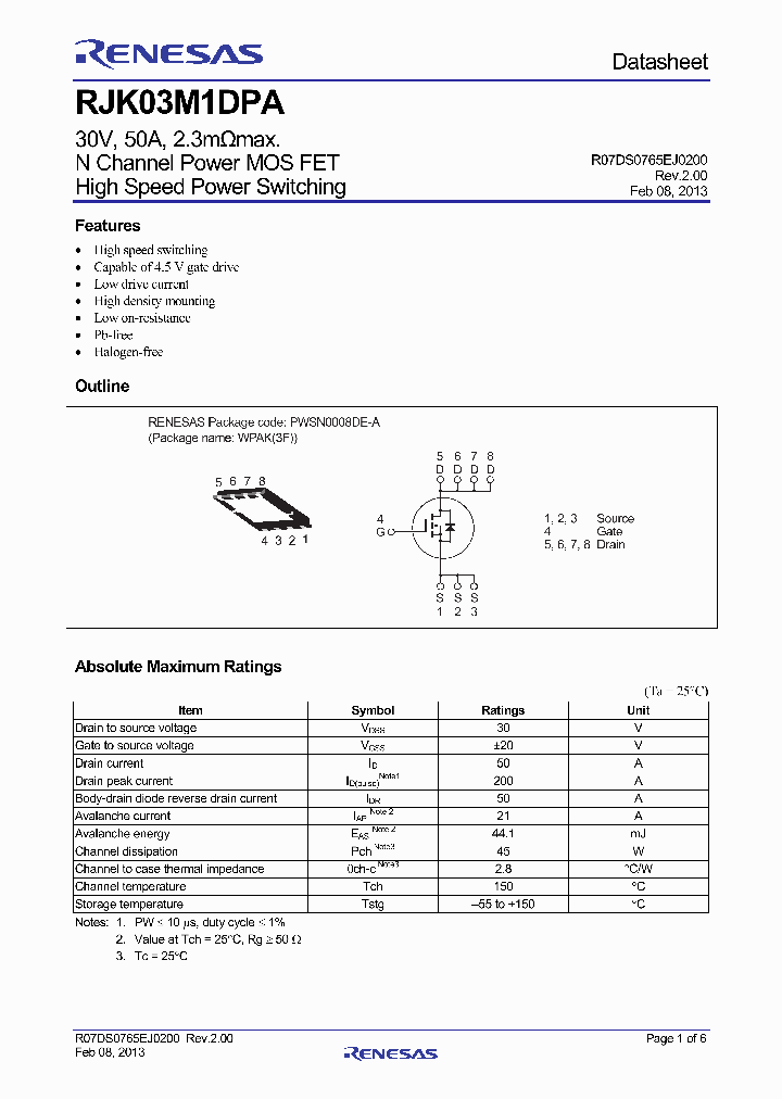 RJK03M1DPA-00-J5A_8182244.PDF Datasheet