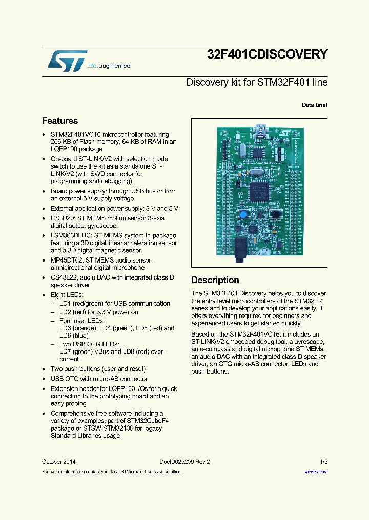 STM32F401C-DISCO_8182549.PDF Datasheet