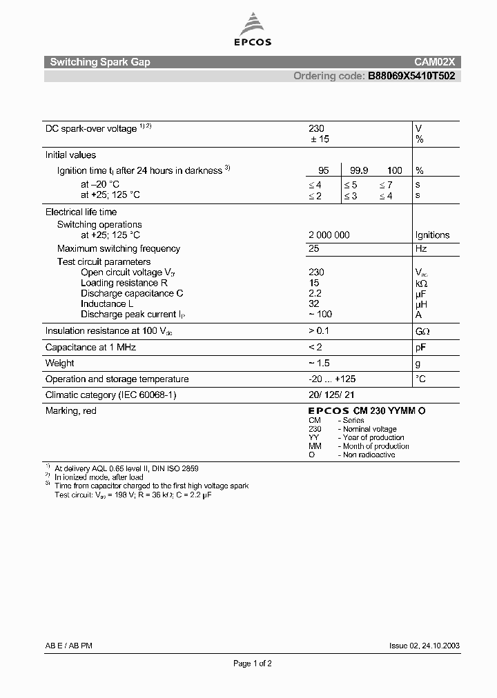 B88069X5410T502_8184558.PDF Datasheet