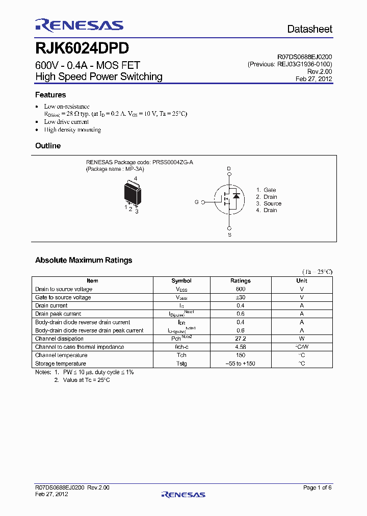 RJK6024DPD-00J2_8186429.PDF Datasheet