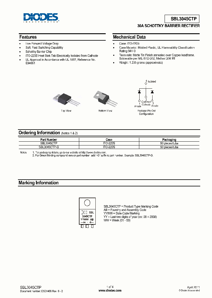 SBL3045CTP-15_8187486.PDF Datasheet