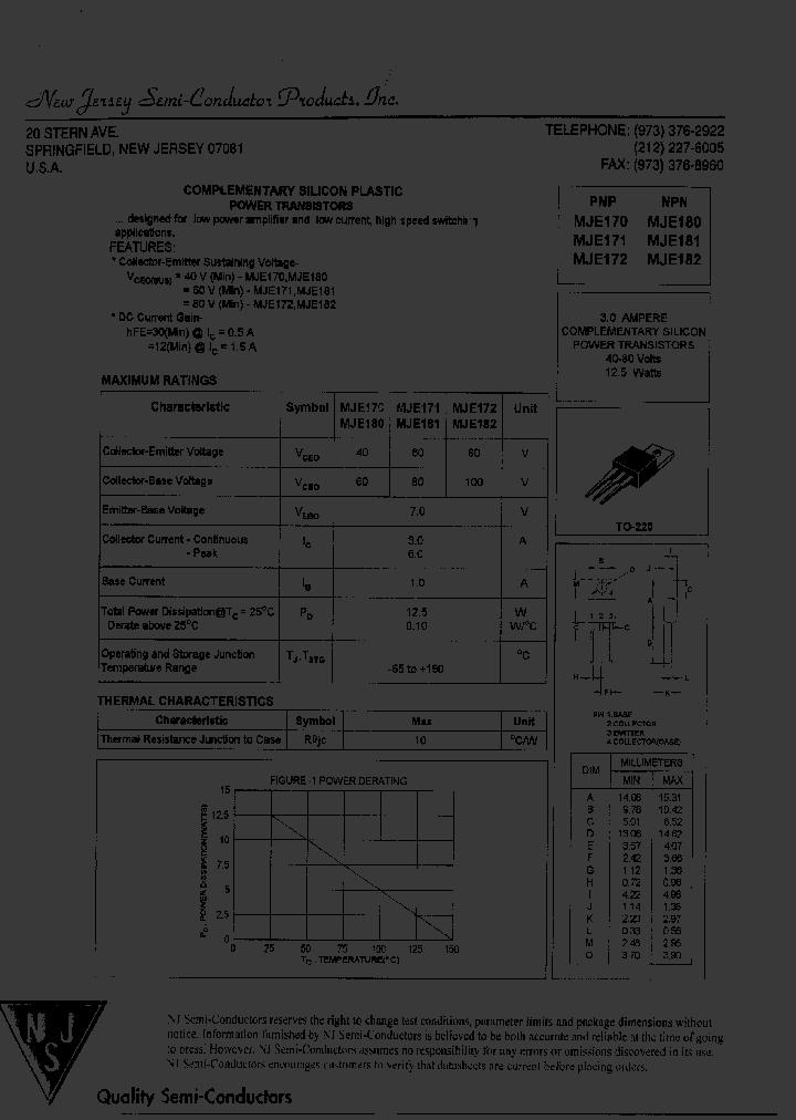MJE172_8191404.PDF Datasheet