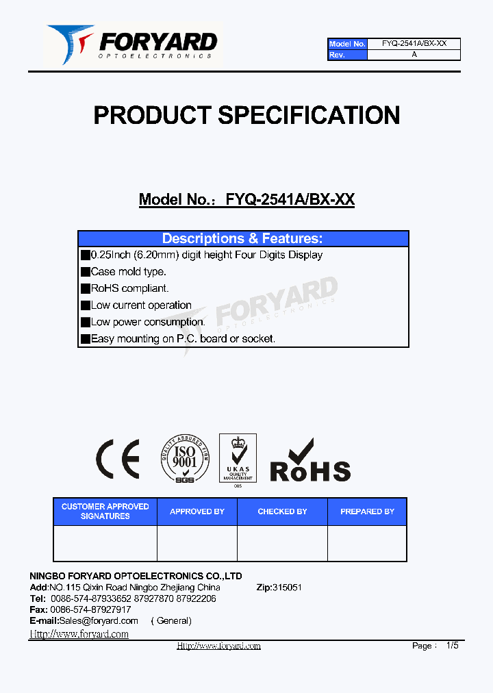 FYQ-2541AX-03_8192683.PDF Datasheet