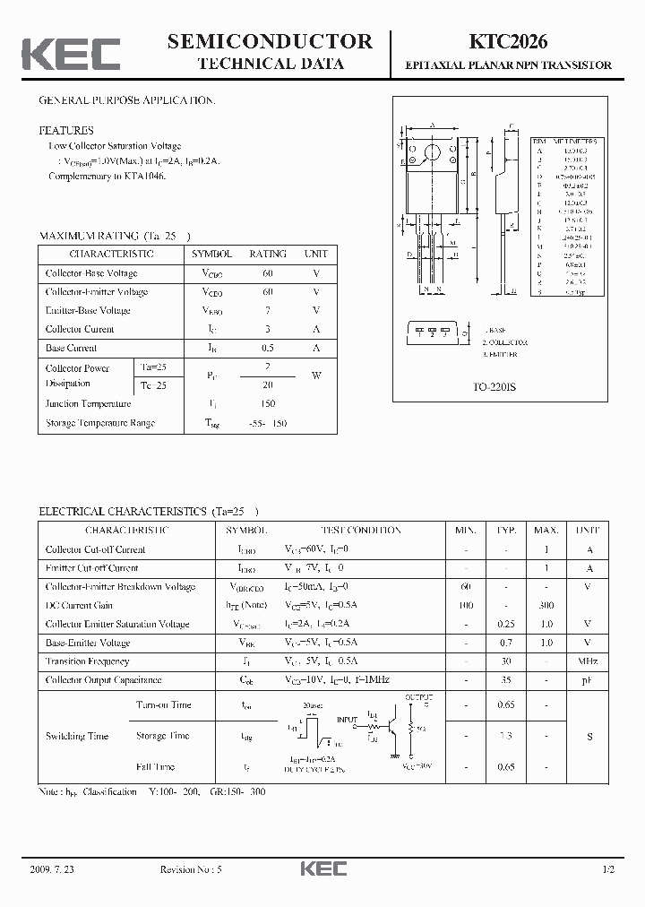 KTC2026-15_8193659.PDF Datasheet