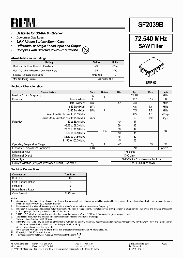 SF2039B_8195068.PDF Datasheet