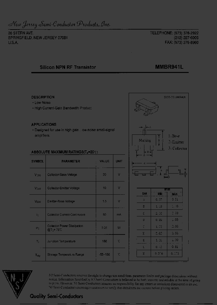 MMBR941L_8196920.PDF Datasheet