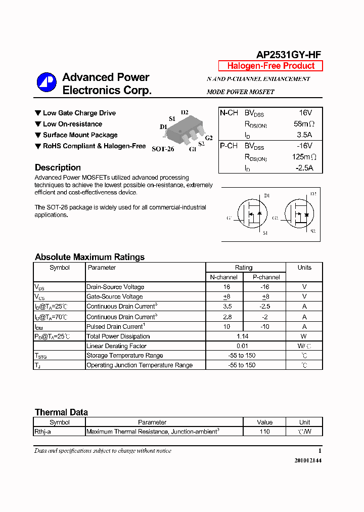 AP2531GY-HF-14_8197435.PDF Datasheet