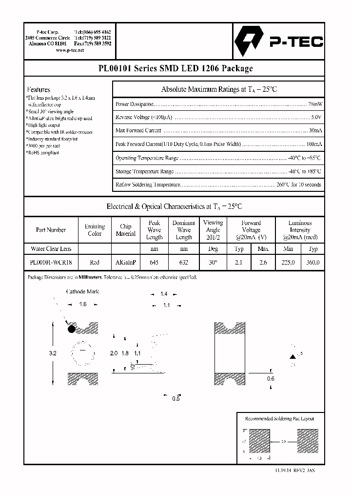 PL00101-WCR18_8197638.PDF Datasheet