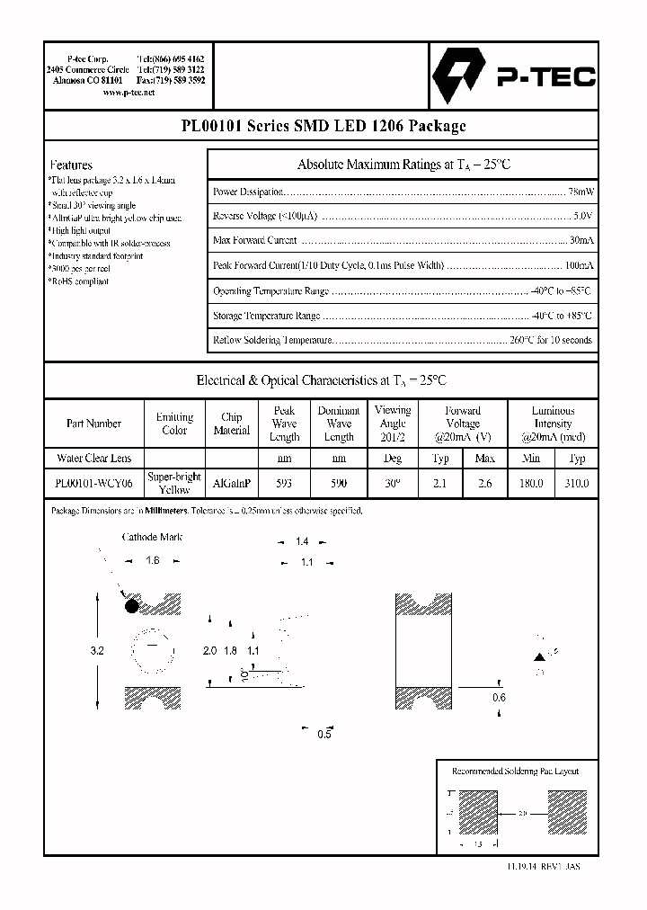 PL00101-WCY06_8197640.PDF Datasheet