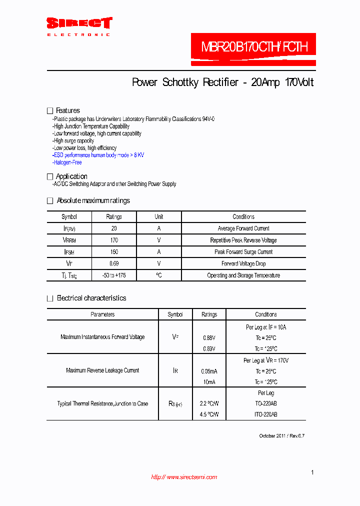 MBR20B170CTH_8207507.PDF Datasheet