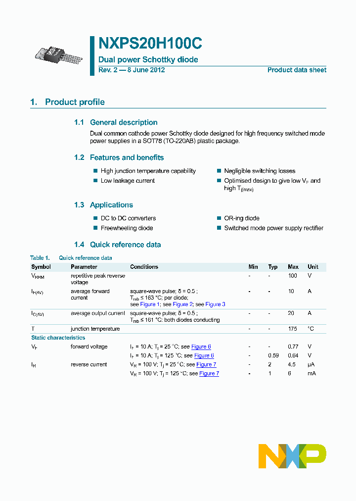 NXPS20H100C-15_8209579.PDF Datasheet