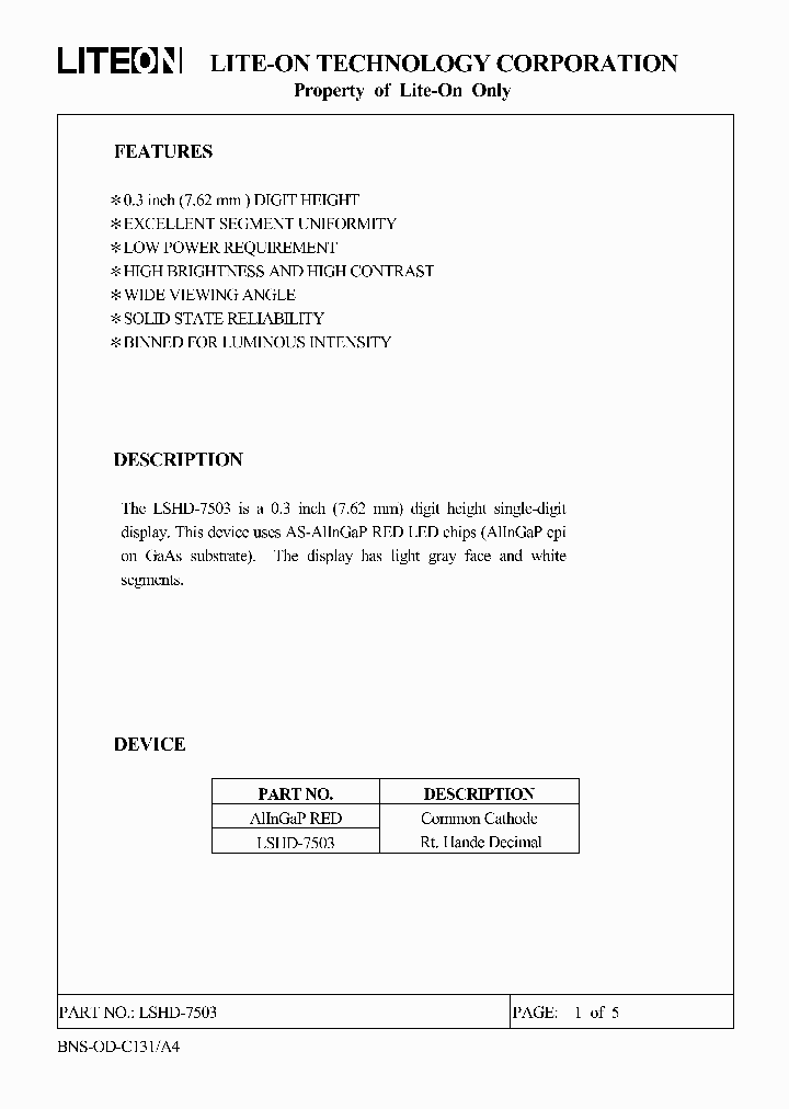 LSHD-7503_8212008.PDF Datasheet