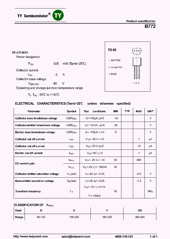 B772-TO-92_8212463.PDF Datasheet