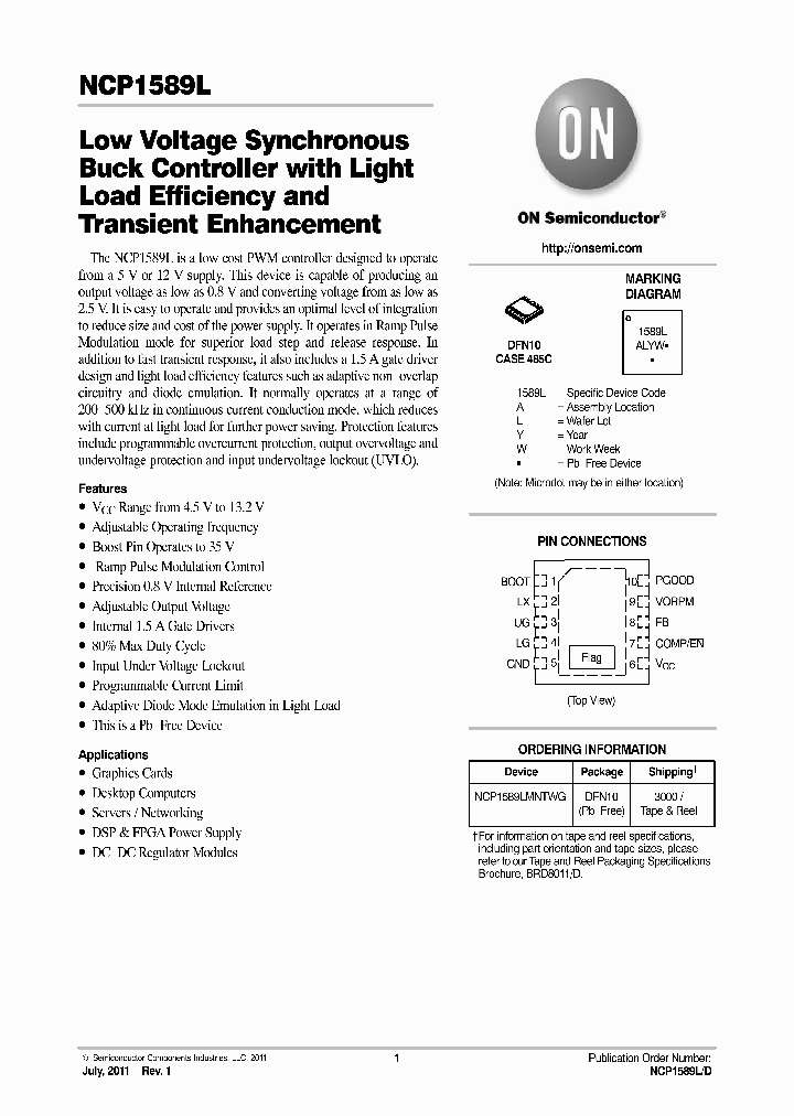 NCP1589L_8215614.PDF Datasheet