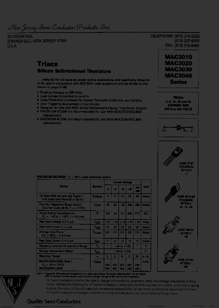 MAC3040_8216628.PDF Datasheet