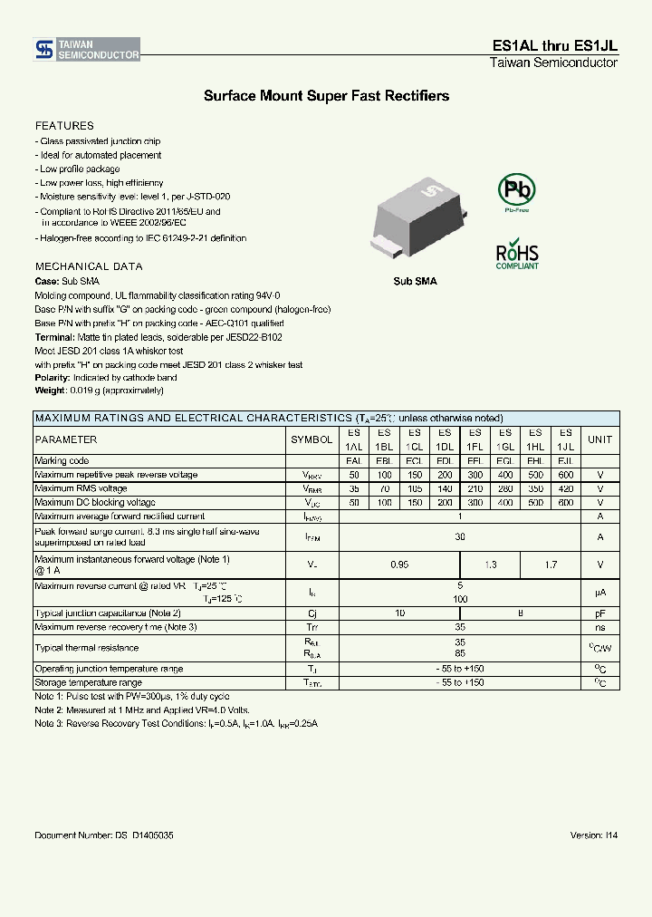 ES1AL_8216851.PDF Datasheet