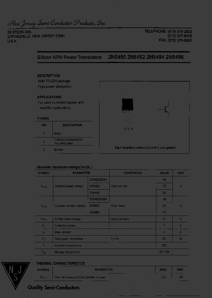 2N5492_8221124.PDF Datasheet