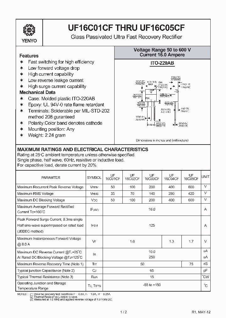 UF16C02CF_8221320.PDF Datasheet