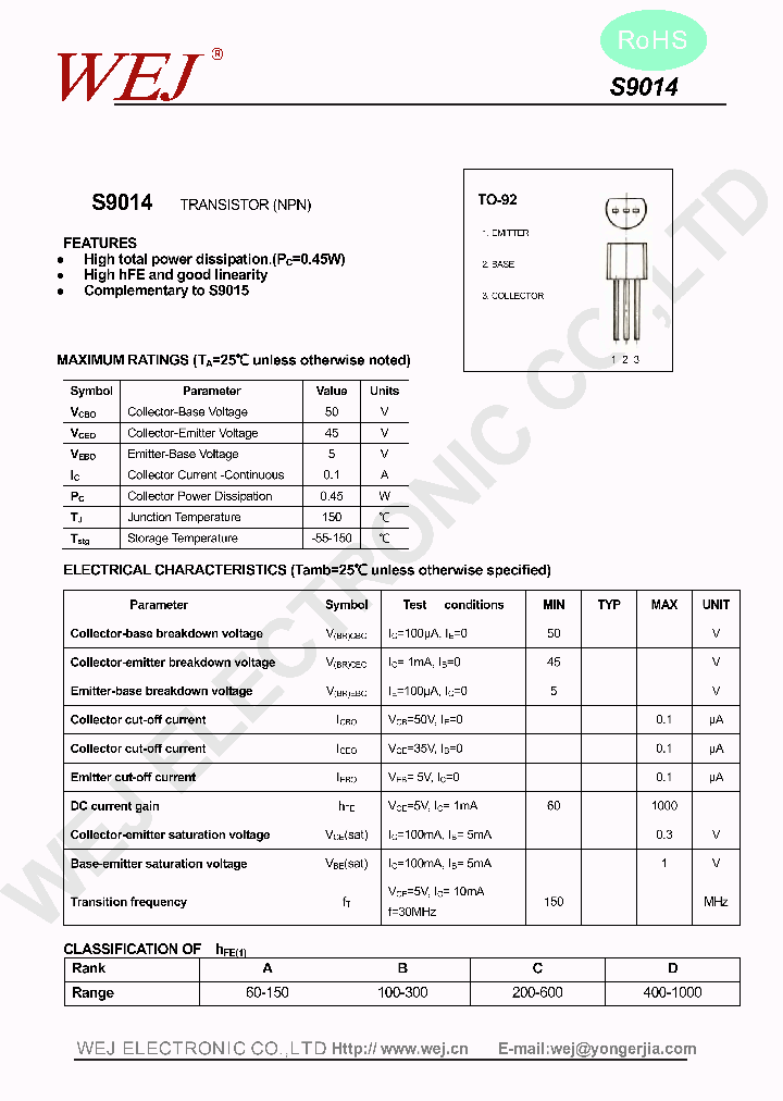 S9014_8221327.PDF Datasheet